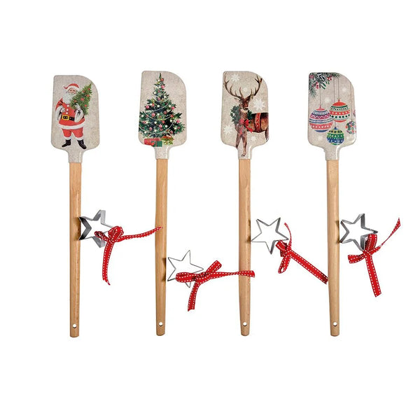 Festive Spatula and Star Cookie Cutter