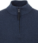 Patterned Troyer Jumper - Navy