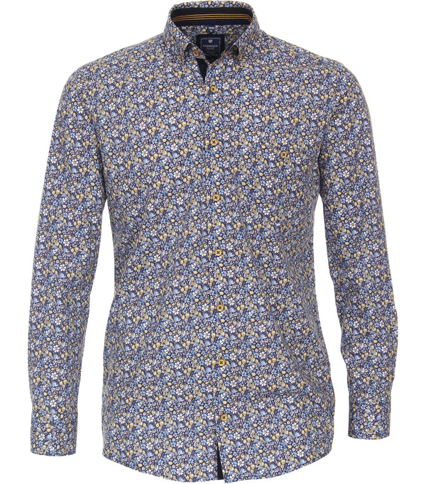 Casual Long Sleeve Shirt - Blue