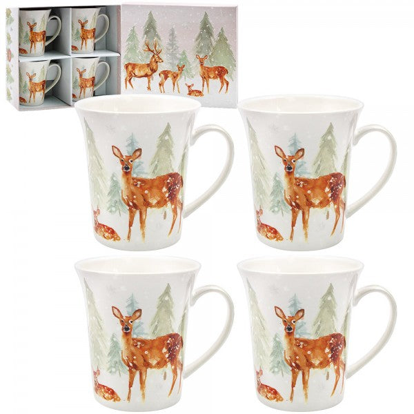 Forest Family Mug Set of 4