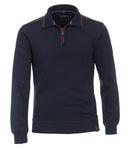 Plain Troyer Sweatshirt - Night Blue