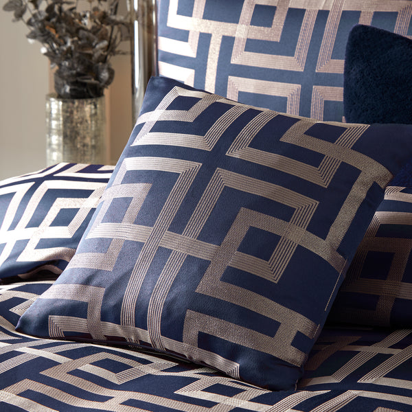 Soiree Bardon Navy 43x43cm Filled Cushion