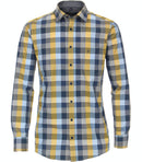 Long Sleeve Check Shirt - Dark Petrol
