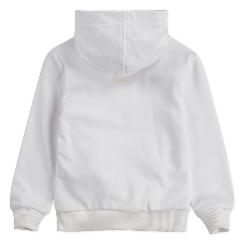 Boys Batwing Screenprint Hoodie - White