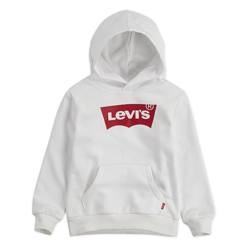 Boys Batwing Screenprint Hoodie - White