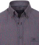 Long Sleeve Print Shirt - Light Blue