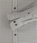 Long Sleeve Print Shirt - Light Blue