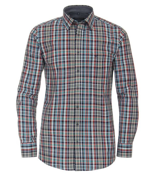 Long Sleeve Check Shirt - Light Blue