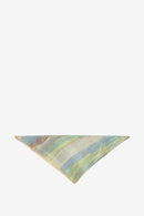 Print Silk Bandana - Blue