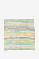 Print Silk Bandana - Blue