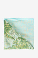 Printed Scarf - Turquoise