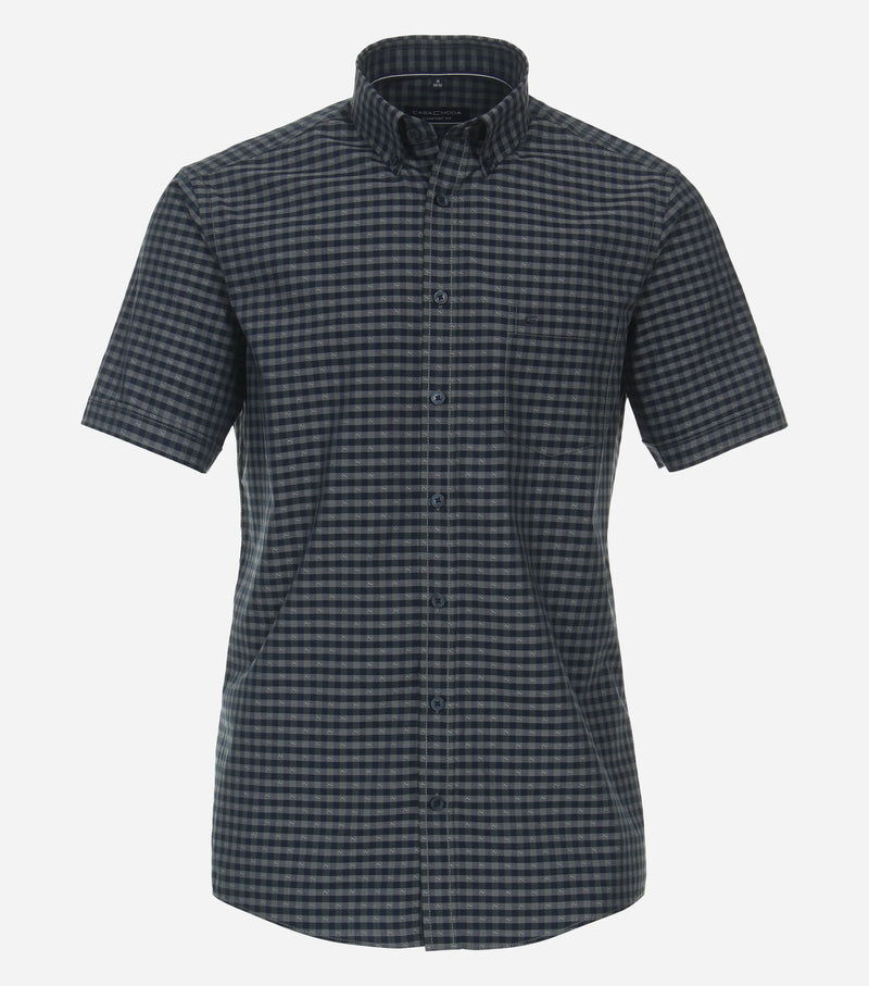 Short Sleeve Check Shirt - Thyme