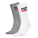 Sportswear Logo 2 Pack Sock - White/grey
