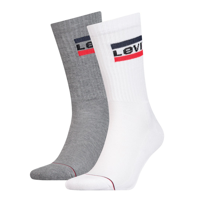 Sportswear Logo 2 Pack Sock - White/grey