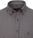 Long Sleeve Print Shirt - Tangarine