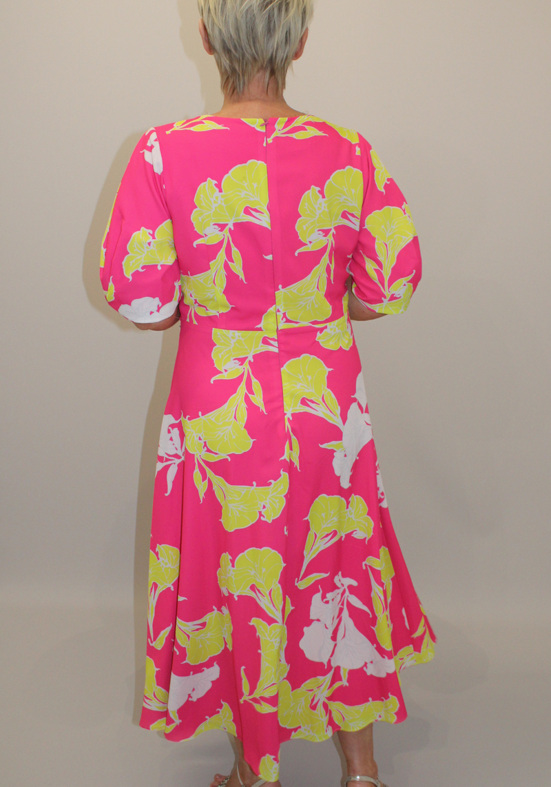 Lizabella Dress - Hot Pink