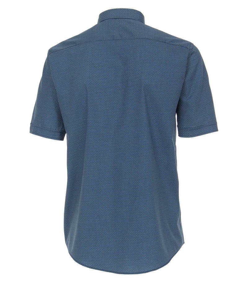 Print Leisure Short Sleeve Shirt - Light Blue