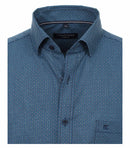 Print Leisure Short Sleeve Shirt - Light Blue