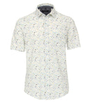 Print Leisure Short Sleeve Shirt - Light Blue