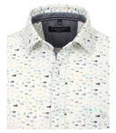Print Leisure Short Sleeve Shirt - Light Blue