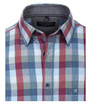 Check Leisure Short Sleeve Shirt - Light Blue