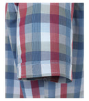 Check Leisure Short Sleeve Shirt - Light Blue