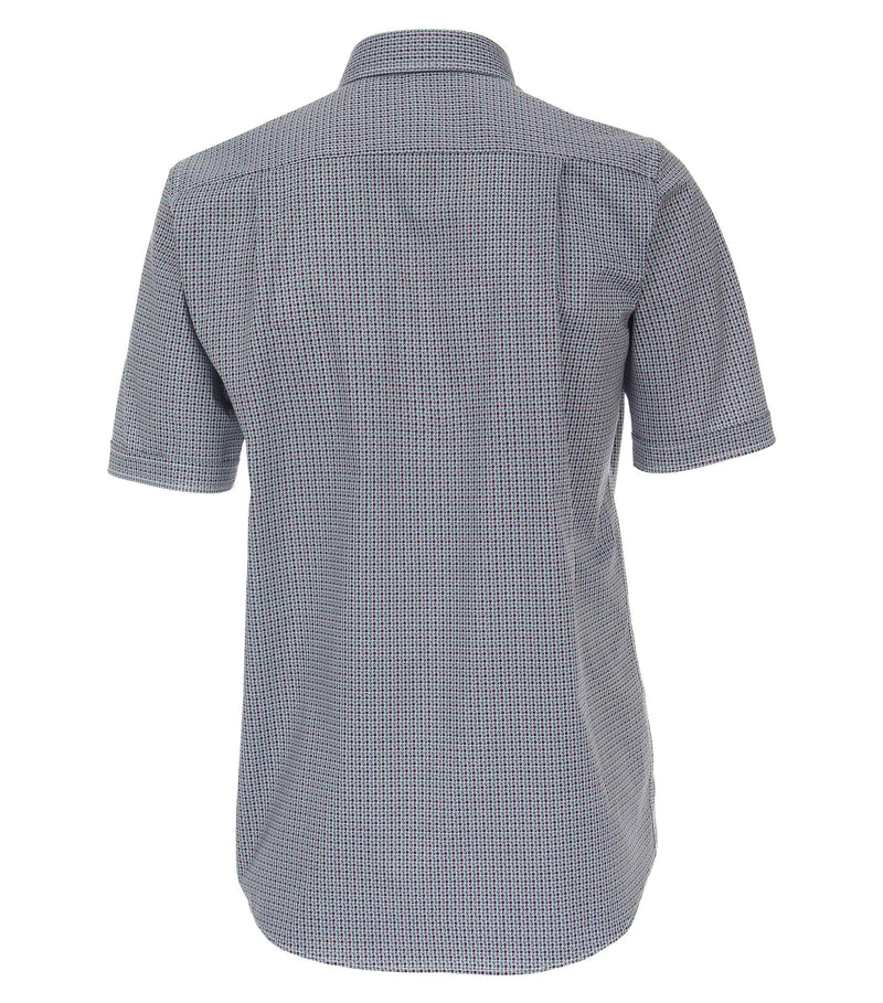 Check Leisure Short Sleeve Shirt - Light Blue