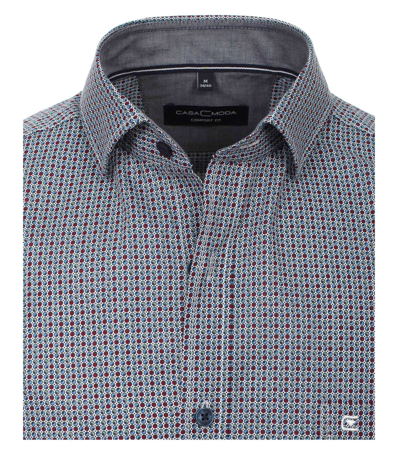 Check Leisure Short Sleeve Shirt - Light Blue