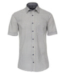 Print Leisure Short Sleeve Shirt - Blue1