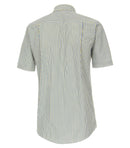 Stripe Leisure Short Sleeve Shirt - Light Blue