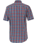 Comfort Fit Button Down Check Shirt - Red