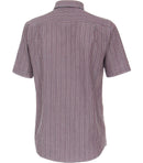 Comfort Fit Button Down Stripe Shirt - Red