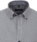 Casual Fit Button Down Check Shirt - Blue