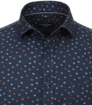 Long Sleeve Print Shirt - Light Blue