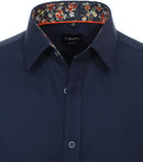 Long Sleeve Body Fit Plain Shirt - Blue