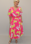 Lizabella Dress - Hot Pink