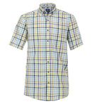 Short Sleeve Check Shirt - Blue
