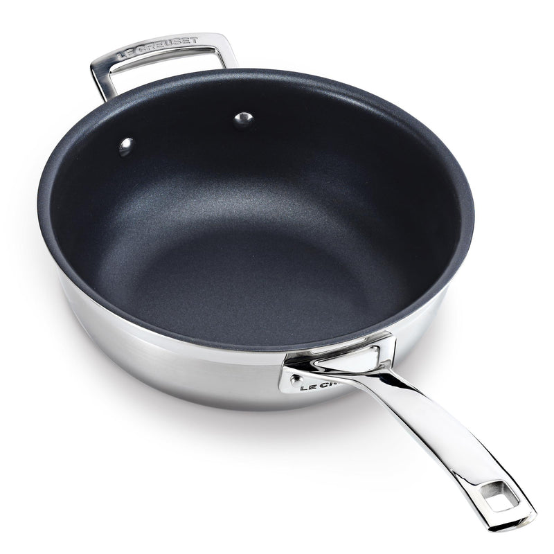 3-Ply 24cm Non-Stick Chefs Pan with Lid