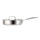 3-Ply Uncoated Saute Pan with Lid 24cm