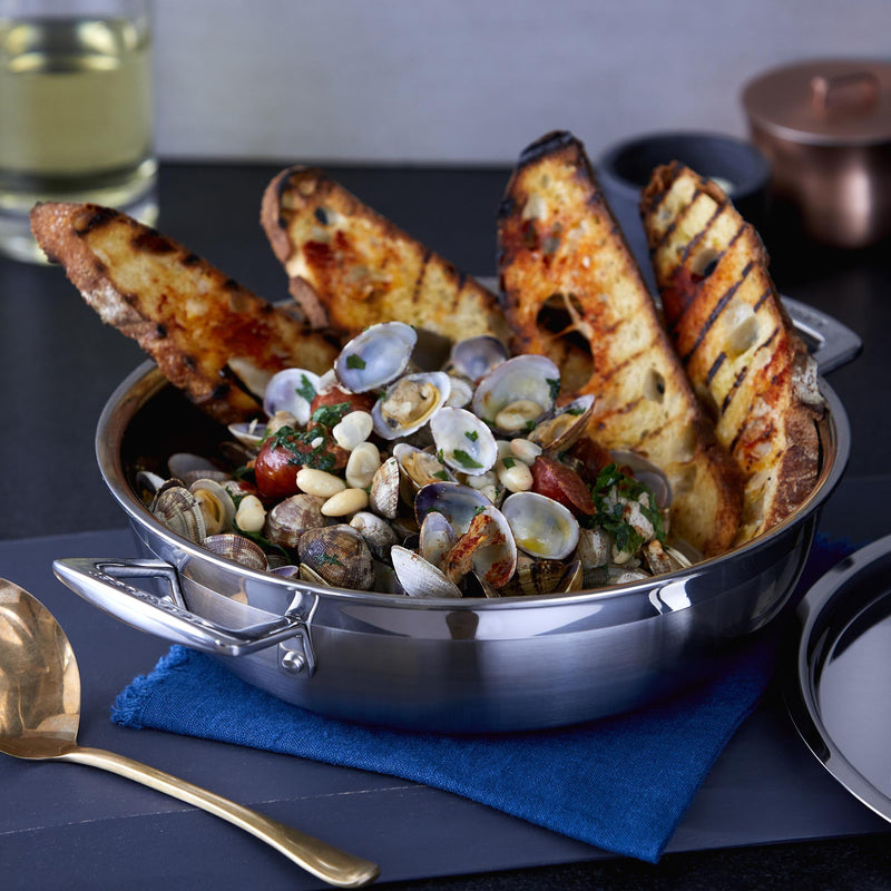 3-Ply Uncoated Shallow Casserole 24cm