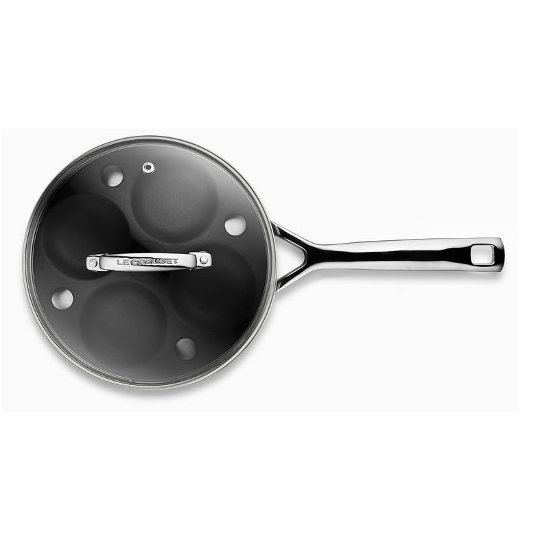 3-Ply Uncoated Saute Pan with Poaching Insert 20cm