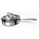 3-Ply Uncoated Saute Pan with Poaching Insert 20cm