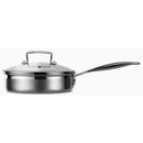 3-Ply Uncoated Saute Pan with Poaching Insert 20cm