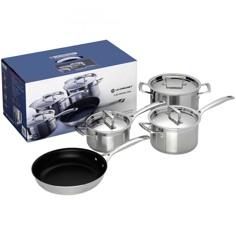 3-Ply 4 Piece Cookware Set