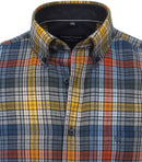 Long Sleeve Check Shirt - Tangarine