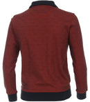 Contrast Collar 1/2 Zip Jumper - Red Clay