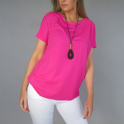 Short Sleeve T-shirt - Fuchsia