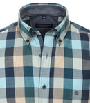 Button Down Check Shirt - Dark Petrol