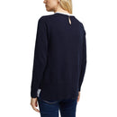 Jumper With Blouse Insert - Navy