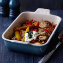 Stoneware Rectangular Dish 19cm - Deep Teal